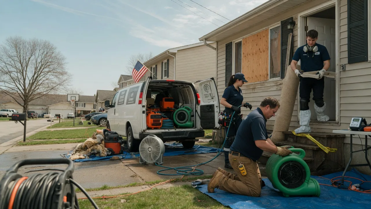 Water Damage Restoration in Burlington, KS near me